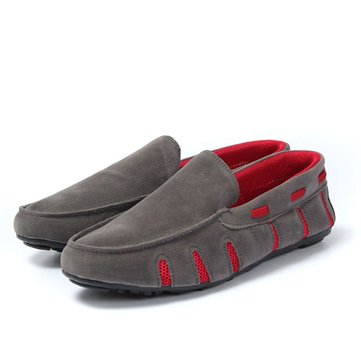 Mens sneaker en daim artificielle casual slip-on chaussures de conduite loafer